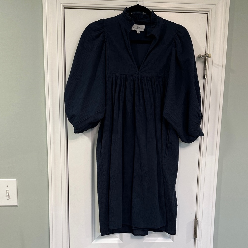 a new day Dark Blue Long Sleeve Dress